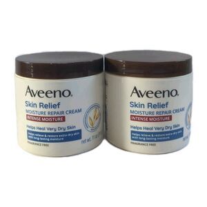 2-Pack Aveeno Skin Relief Moisture Repair Cream 11 Oz Ea Dry Skin Fragrance Free